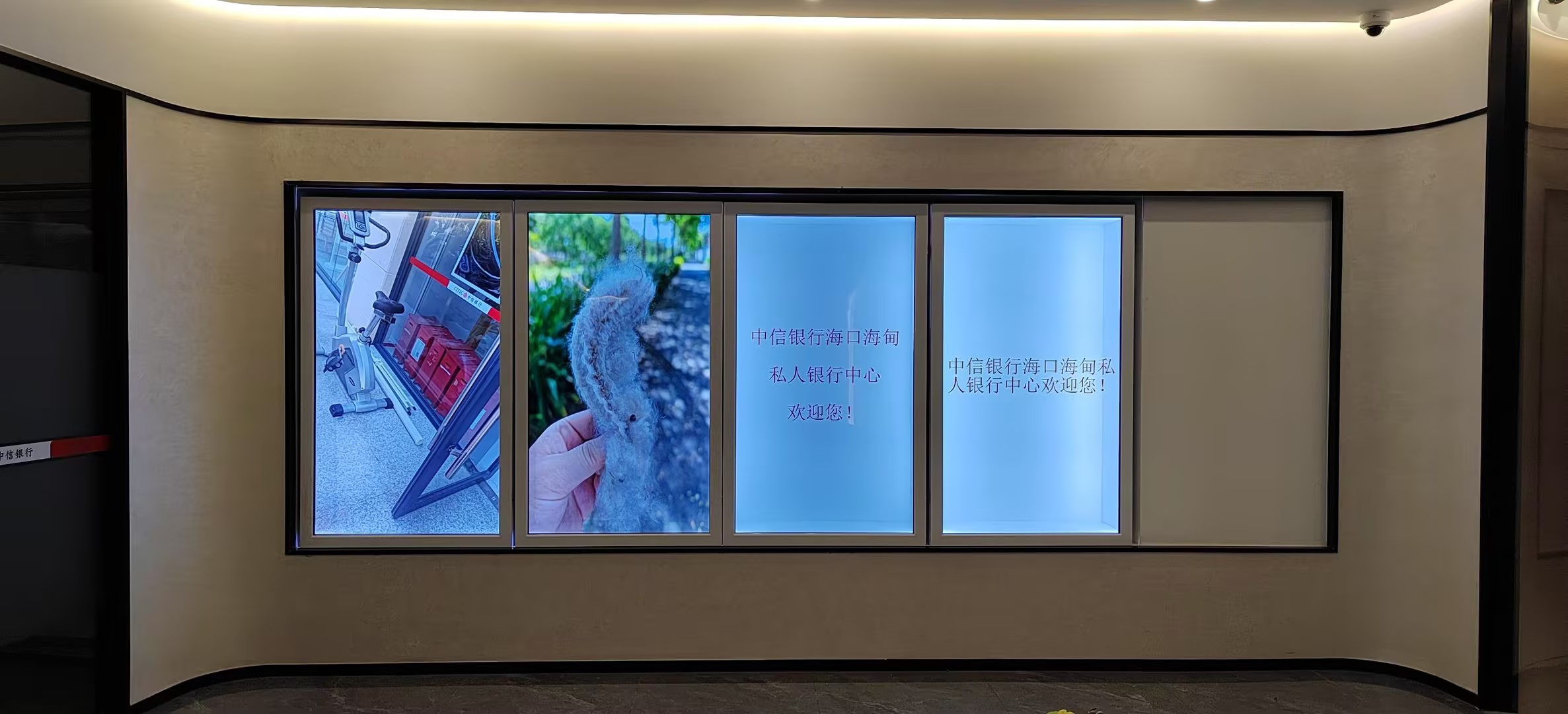 海口65寸透明柜展示屏